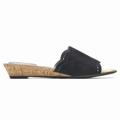 Rockport Total Motion Zandra Scallop Sandalen Damen Schwarz GPW-804213